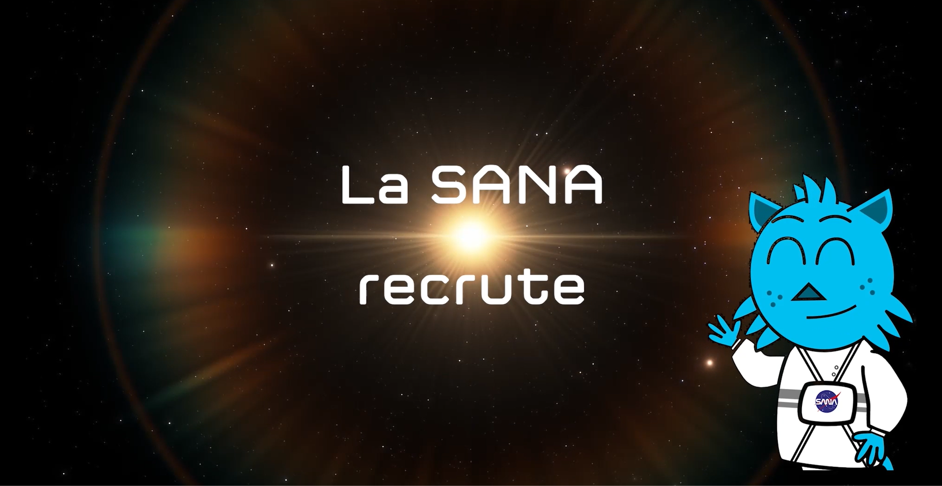 Publicité pour un salon de recrutement aerospatial